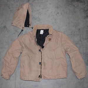 Vintage Mens Carhartt Chore Jacket with removable hood